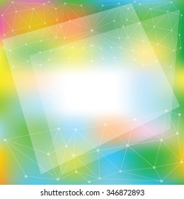 Abstract colorful background with triangle and place for your text.