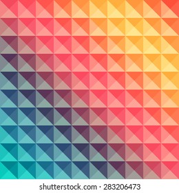 Abstract colorful background of triangles