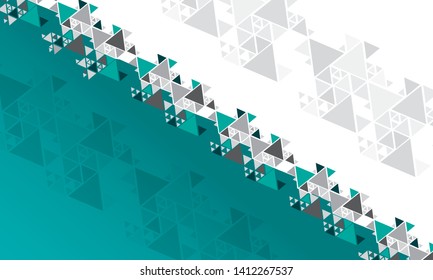 abstract colorful background in triangles of different size