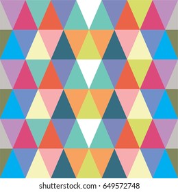 Abstract colorful background with triangles, Seamless vector pattern. Abstract geometric tiled design background for wallpaper or textile