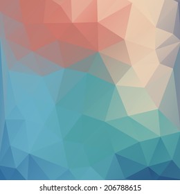 Abstract colorful background of triangles. Vector illustration