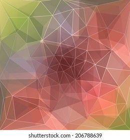 Abstract colorful background of triangles. Vector illustration