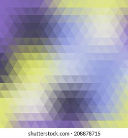 Abstract colorful background of triangles. Vector illustration