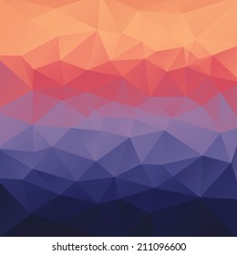 Abstract colorful background of triangles. Vector illustration