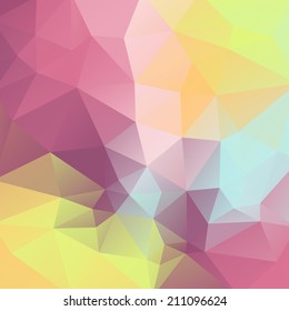 Abstract colorful background of triangles. Vector illustration