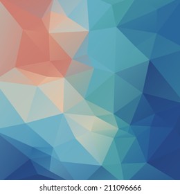 Abstract colorful background of triangles. Vector illustration
