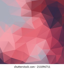 Abstract colorful background of triangles. Vector illustration