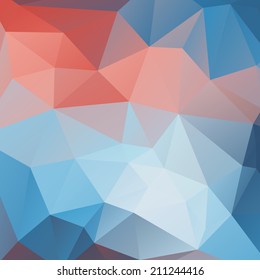 Abstract colorful background of triangles. Vector illustration