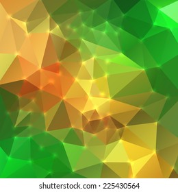 Abstract colorful background of triangles. Vector illustration
