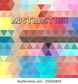abstract colorful background of triangular elements 