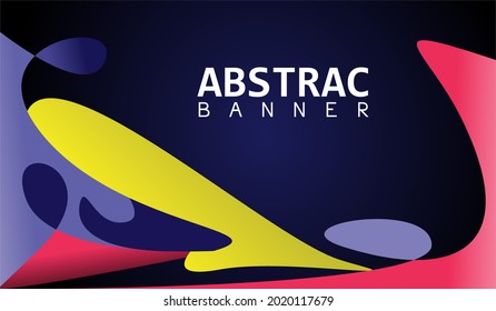 Abstract colorful background with unique shapes. Modern elegant concept for banner, facebook cover, business card needs