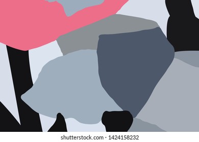 Abstract colorful background with various geometric shapes,ideas and designs for modern carpets, wall, floor rugs and mats.
