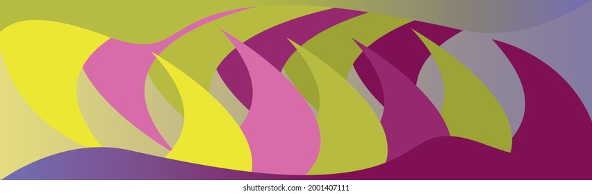 Abstract colorful background, various geometric shapes - Vector illustration