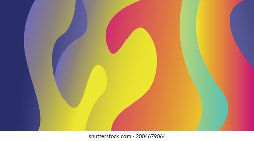 Abstract colorful background, various geometric shapes - Vector illustration