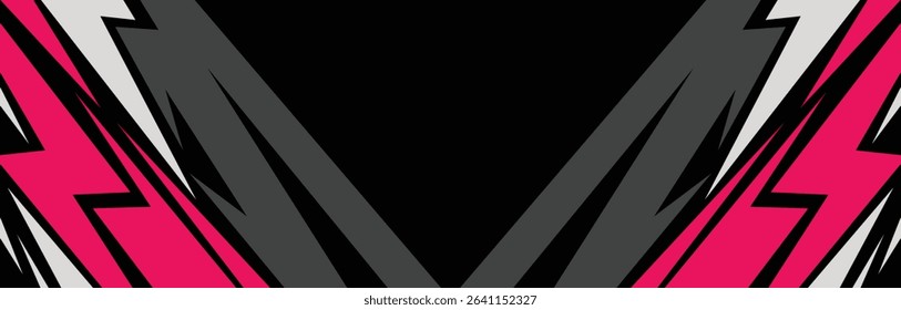 Abstract colorful background with various zigzag pattern with some copy space