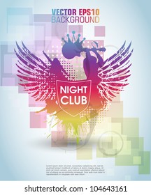 Abstract colorful background. Vector.