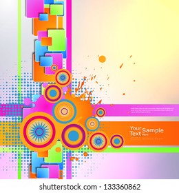 Abstract colorful background. Vector.