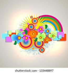 Abstract colorful background. Vector.