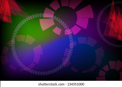 The abstract colorful background vector