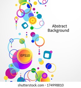 Abstract colorful background. Vector.