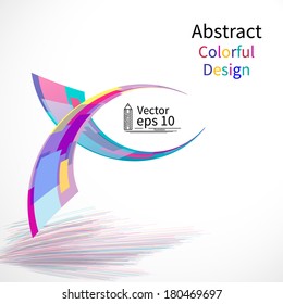 Abstract colorful background, vector