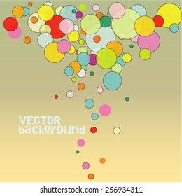 Abstract colorful background. Vector.