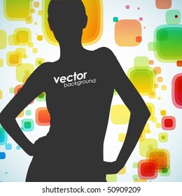 Abstract colorful background. Vector.