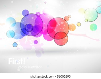 Abstract colorful background. Vector.