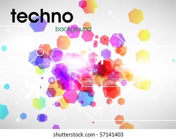 Resumen de fondo colorido. Vector.
