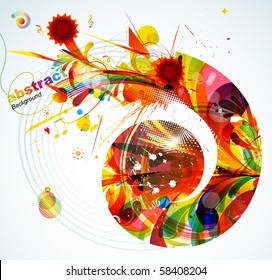 Abstract colorful background. Vector.