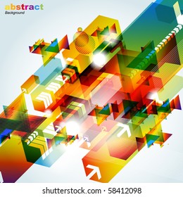 Abstract colorful background. Vector.