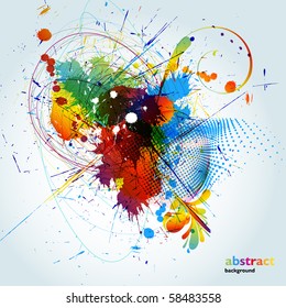 Abstract colorful background. Vector.