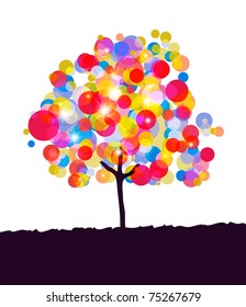 Abstract colorful background. Vector.