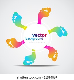 Abstract colorful background. Vector.