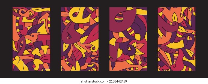 Resumen Vector de fondo colorido para carteles, afiches, sitios web, historias y patrones.