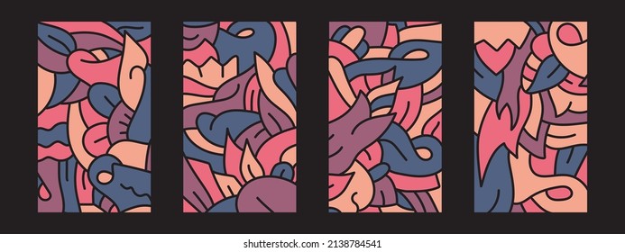 Resumen Vector de fondo colorido para carteles, afiches, sitios web, historias y patrones.