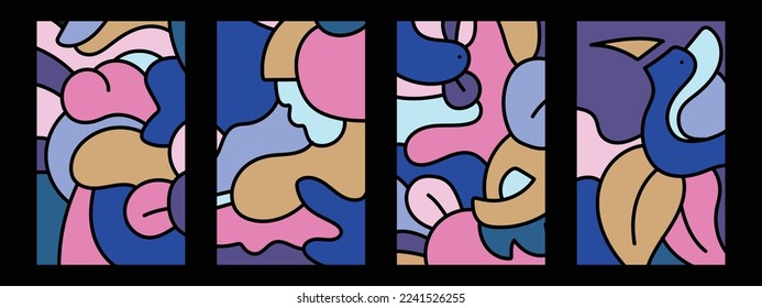 Abstract Colorful Background Vector for Banners, posters, websites, stories and patterns.