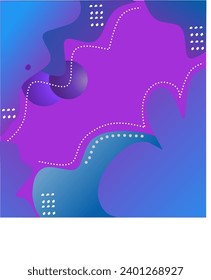Abstract colorful background vector. With blue, pink, and purple elemental color. Suitable for wallpaper, background theme, banner, etc. Vector background 