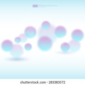 Abstract colorful background. Vector bokeh
