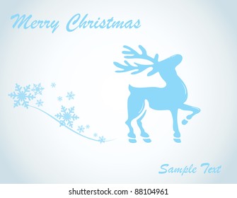 Abstract colorful background. Vector. Christmas deer