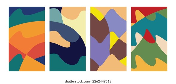 Abstract colorful background vector collection