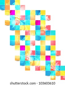 Abstract colorful background . Vector Design