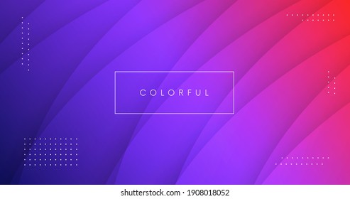 Abstract colorful background vector design. Minimal modern backdrop. Cool gradient composition.