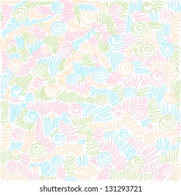 Abstract colorful background. Vector doodles pattern.