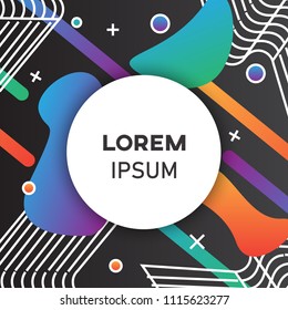 abstract colorful background vector graphic for cover, banner or label