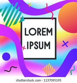 abstract colorful  background vector graphic for cover, banner or label