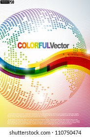 Abstract colorful background. Vector illustration. Eps 10.