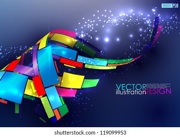 Abstract colorful background. Vector illustration. Eps 10.