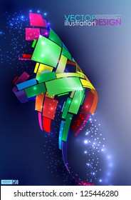 Abstract colorful background. Vector illustration. Eps 10.
