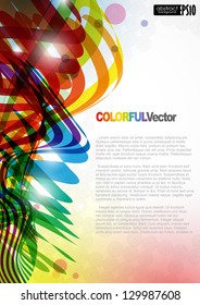Abstract colorful background. Vector illustration. Eps 10.